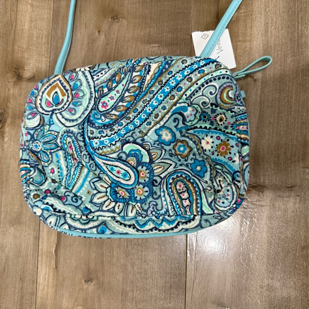NEW Vera Bradley Daisy Dot Paisley Iconic RFID‎ Little Crossbody Faux Leather - Picture 13 of 13